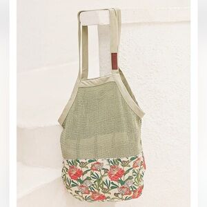 Sand cloud Floral Net Market Bag Olive Fairy Renaissance Bloomcore Hobo Shopper